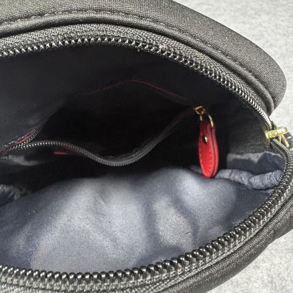 Tommy Hilfiger‎ Crossbody Camera Bag Small Black Striped Webbing Strap